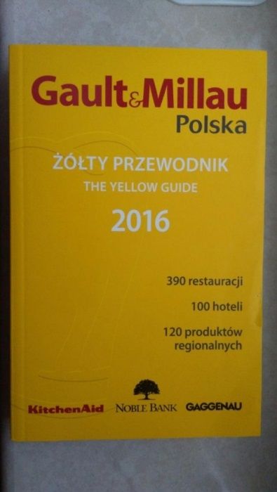 Żółty Przewodnik Gault & Millau Polska 2016 rok NOWY