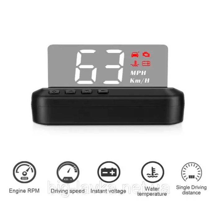 Hud на лобове  GEYIREN C100  OBD