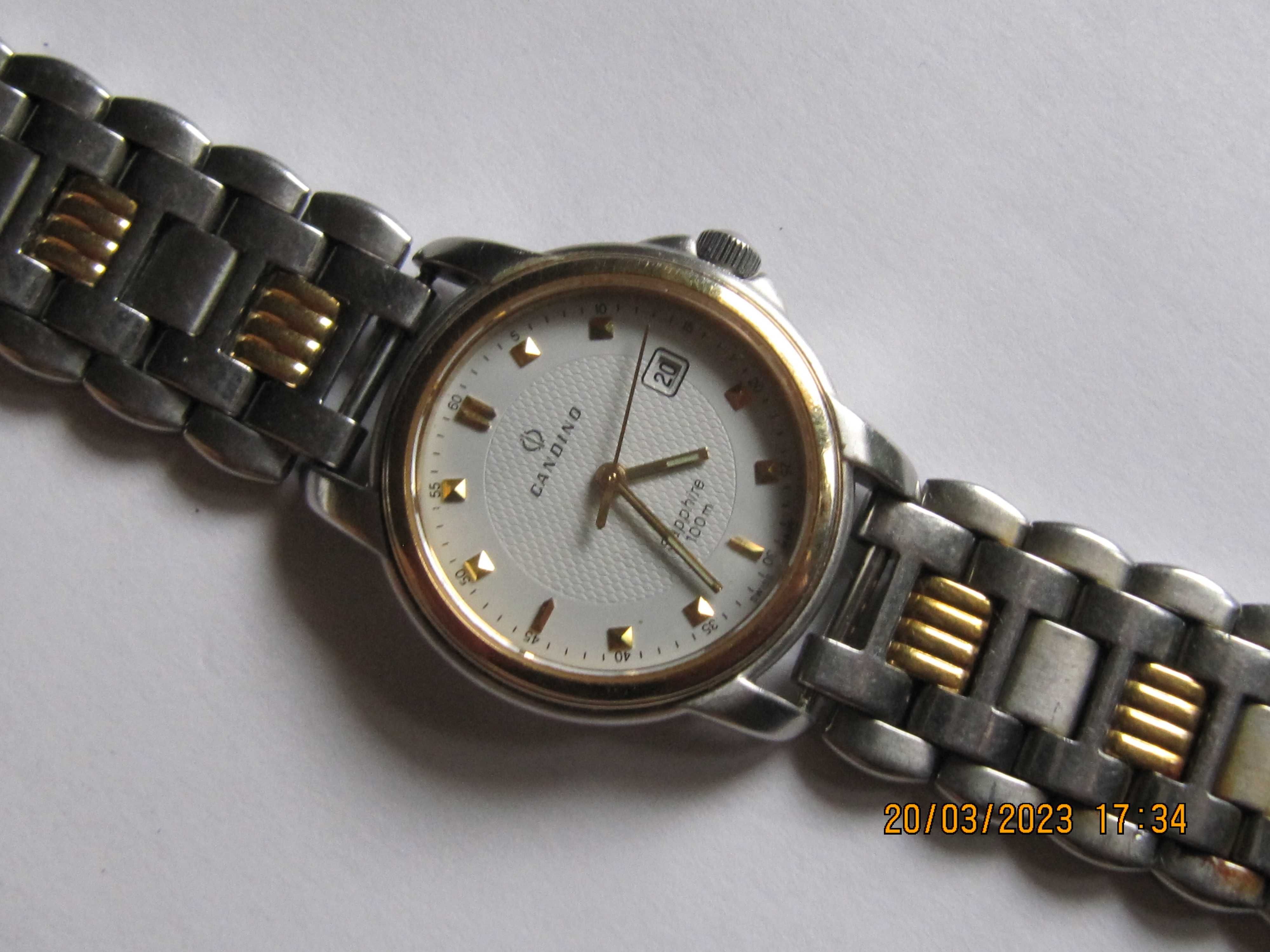 Candino quartz piękny oryginalny szwajcarski zegarek damski