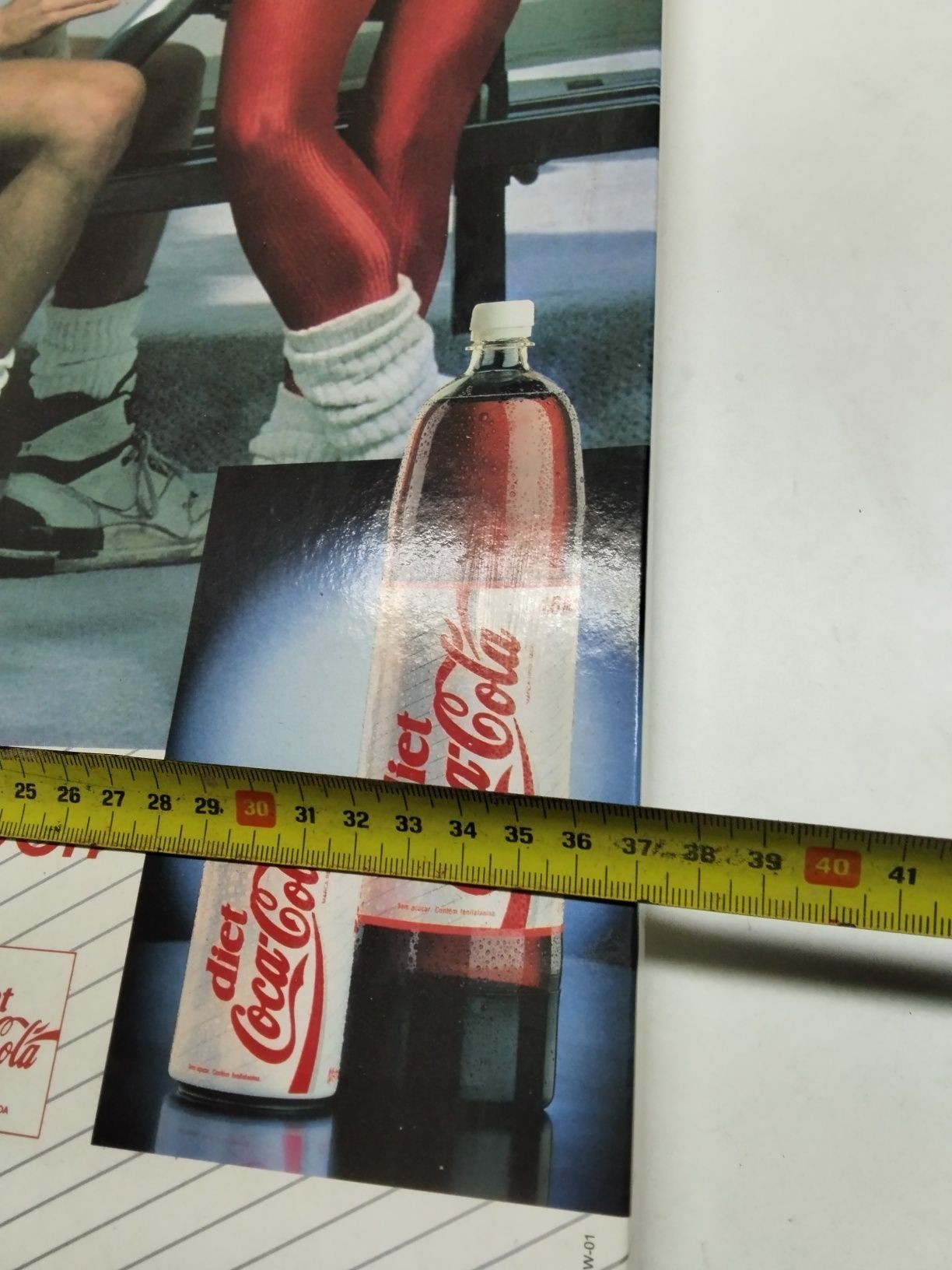 Publicidade em cartão Coca-Cola