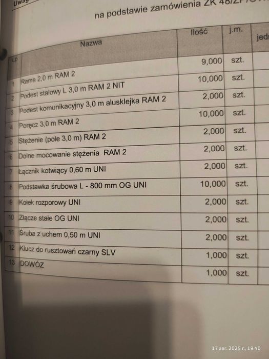 Rusztowania elewacyjne