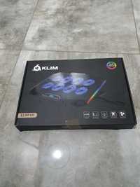 KLIM V8 Gaming Laptop Cooling Pad 8 wiatraków RGB 2 usb 11-17 cali