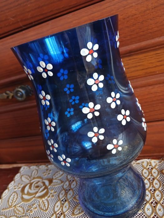 Продам вінтажну скляну вазу Богемія