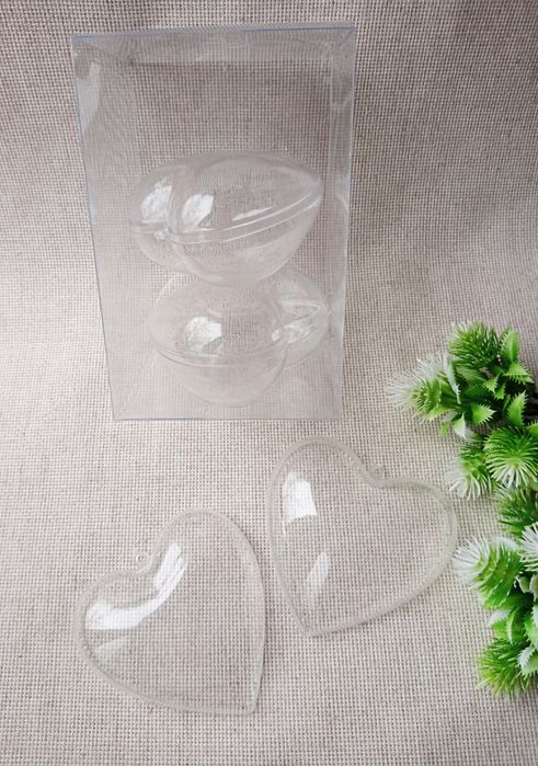 Фото куля шар Серце прозора пластикова акрилова заготовка