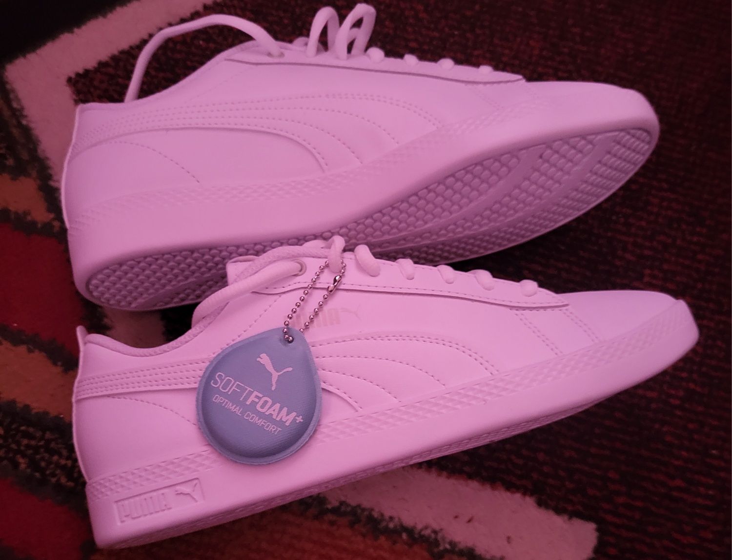 Puma Smash Wns v2 L damskie białe nowe