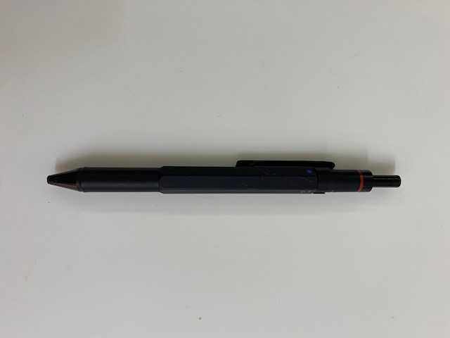 Rotring 600 trio Matte Black Blue Red & Pencil - Very rare