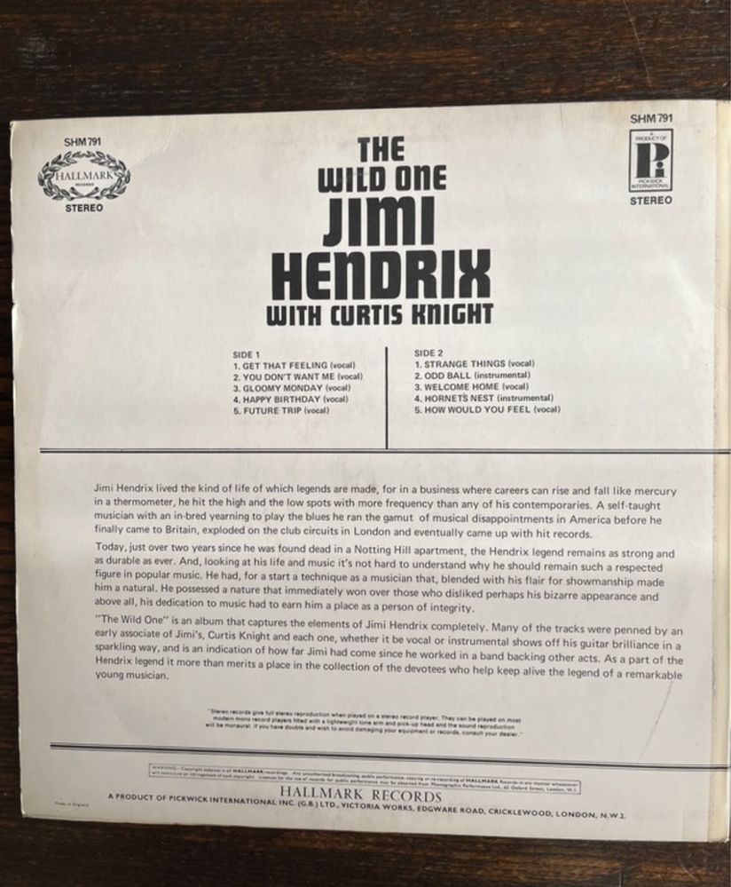 Disco Vinil : Jimi Hendrix