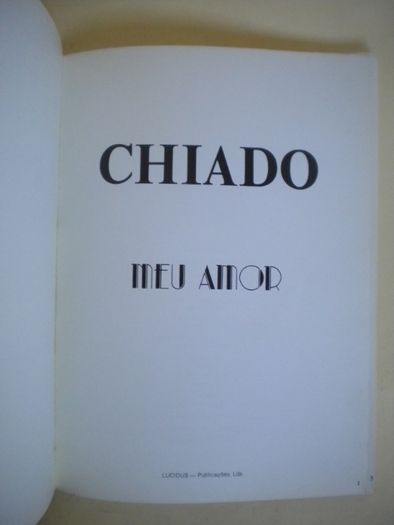 Chiado meu amor de Nuno Kruz Abecasis