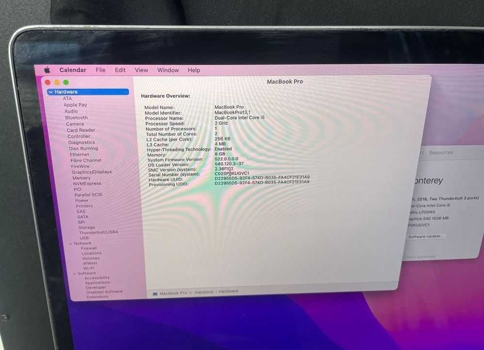 MacBook Pro 13" (A1708) 2016 на запчасти i5 8GB/ 256GB