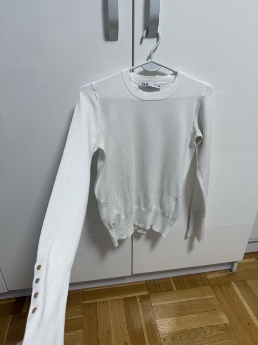 Базова біла кофта Zara розмір S