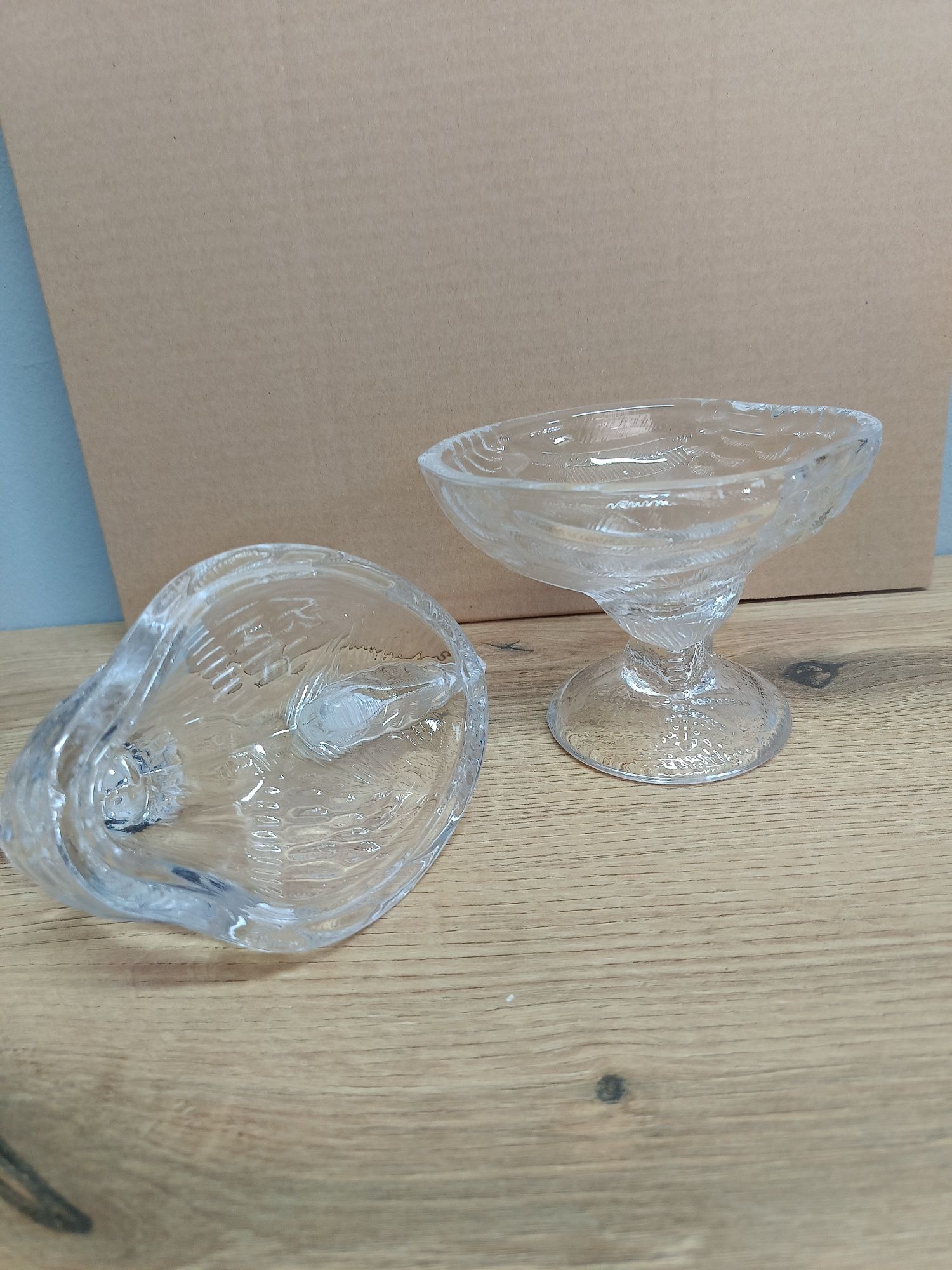 Kogut szklany bombonierka 21 cm