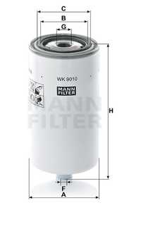 Фильтр топливный Mann Filter WK9010