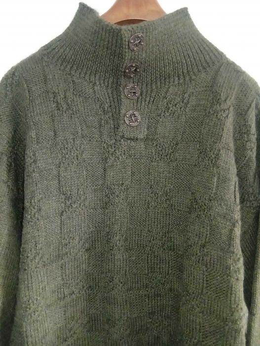 Irlandzki sweter wełna merynosów gruby