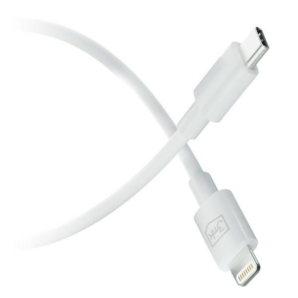3MK Hyper Cable USB-C - Lightning20W 1.2m Biały/White Kabel