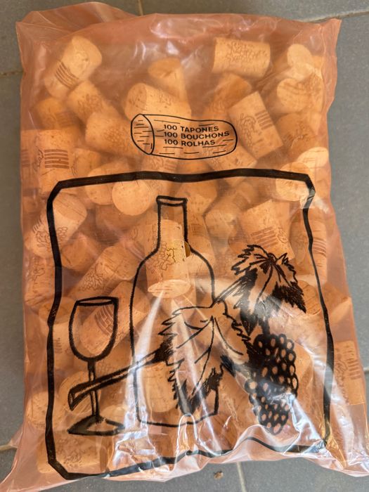 Rolha de cortiça - pacote 100 unidades