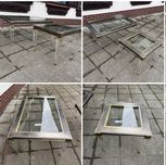 Belgochrom zestaw stolikow kawowych akryl, szklo. Postmodernizm