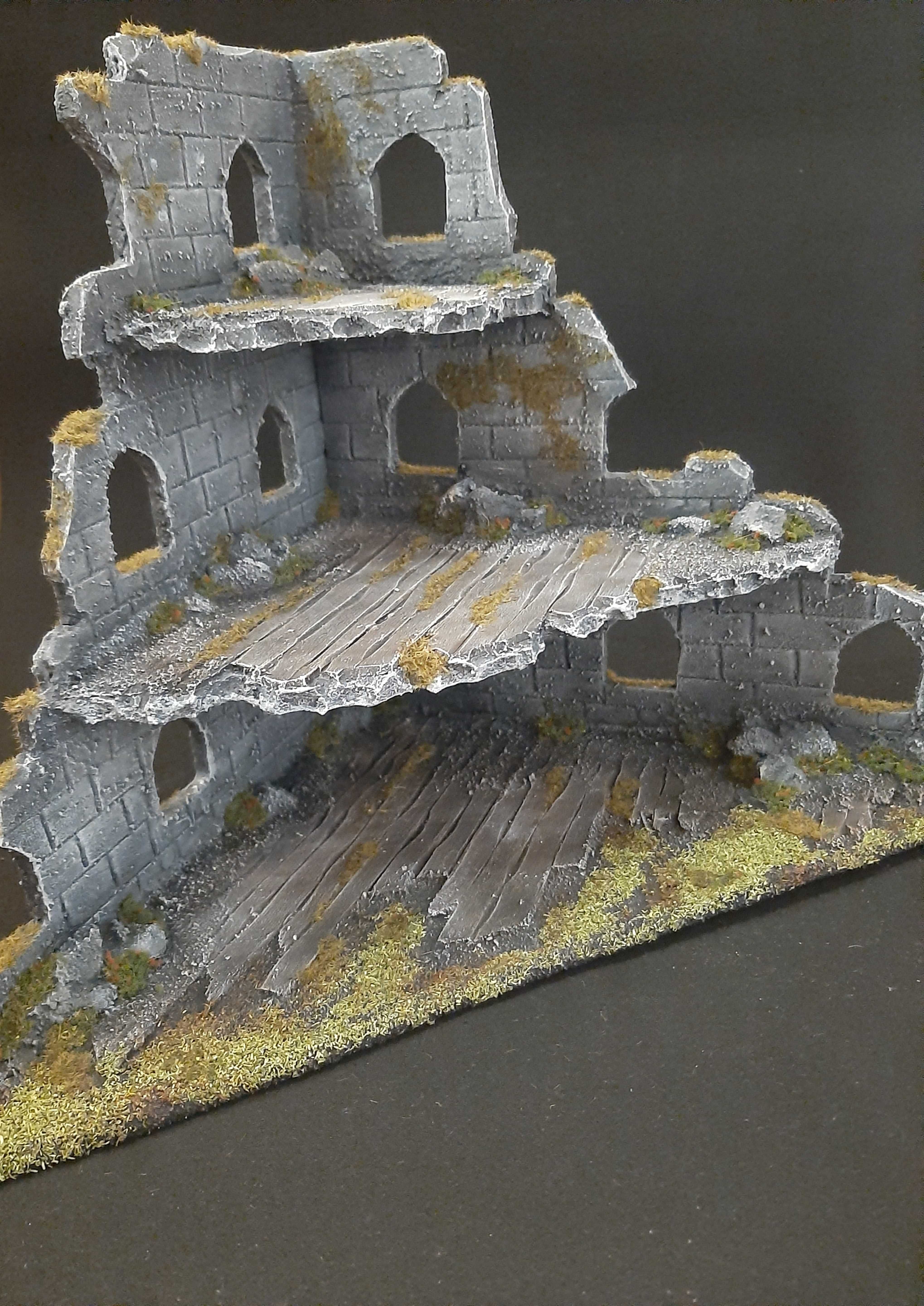 Makieta - Dwupiętrowa Ruina (Lotr, W40k, AoS, WFB, Legion, Bolt)