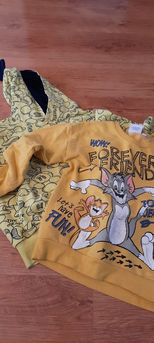 Zestaw dwie bluzy Mickey i Tom and Jerry 128