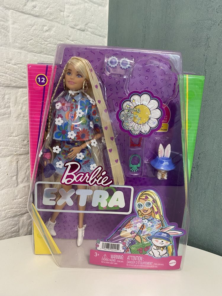 Лялька Барбі Екстра Модниця у квітковому костюмі Barbie Extra 12