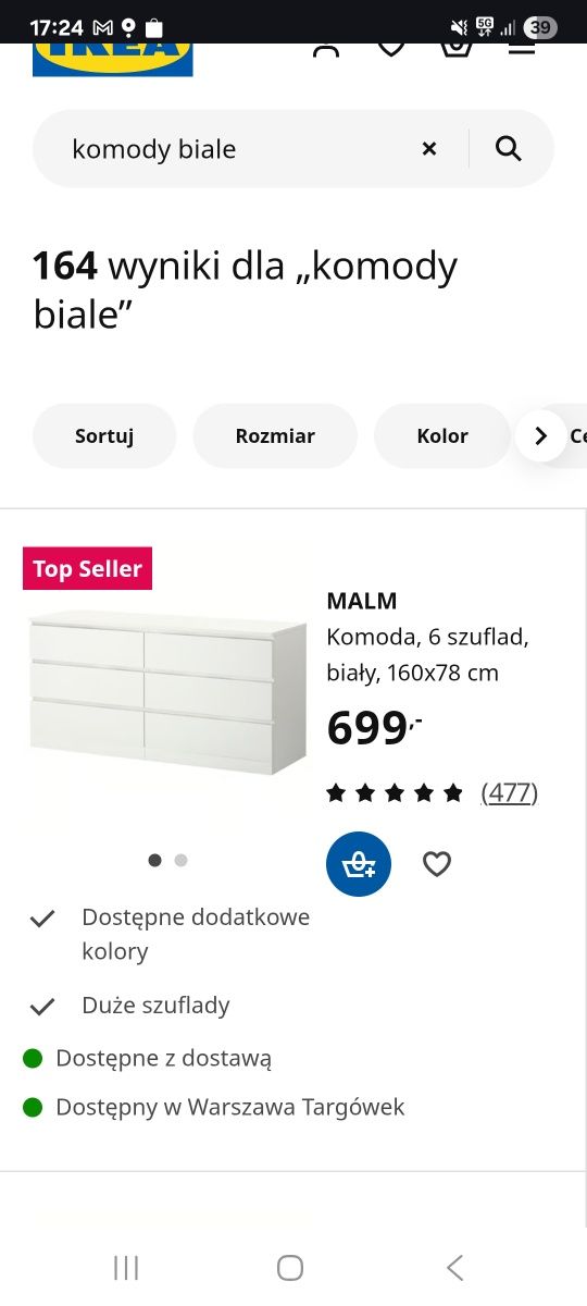 Komoda malm ikea