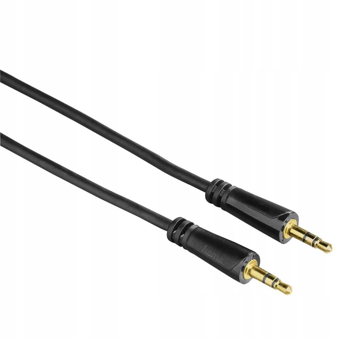 Hama kabel audio 5 m 3.5mm Jack - Jack pozłacane wtyczki