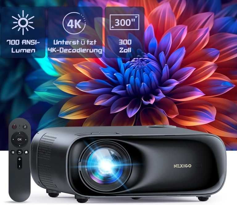 NexiGo PJ40 (Gen 3) projektor z WiFi i Bluetooth