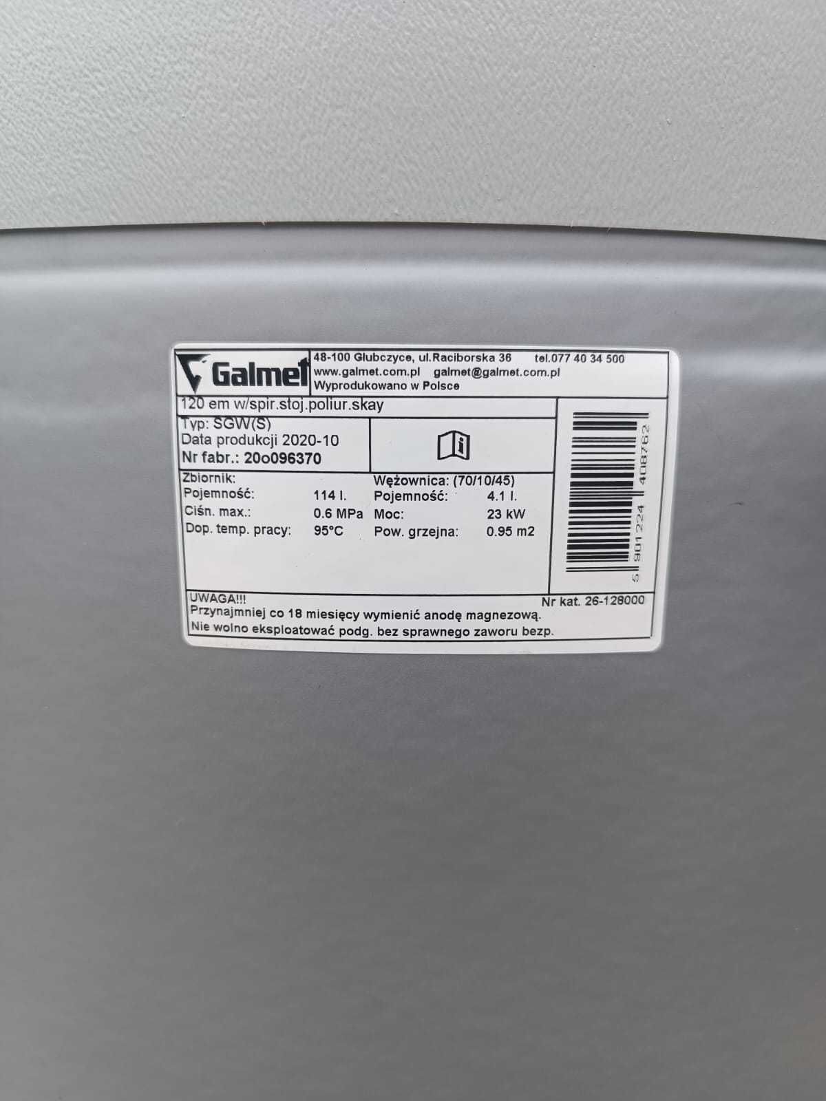 Zbiornik boiler wymiennik z wężownicą C.W.U. Galmet SGW(S) Mini Tower
