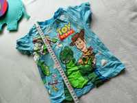 bawełniana bluzka z krótkim rękawem t-shirt toy story dinozaur 86 91