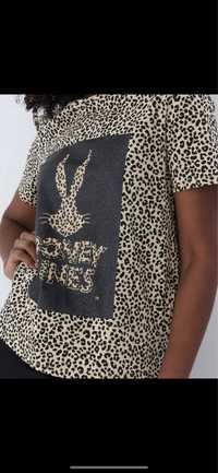 Жіноча футболка з леопардовим принтом