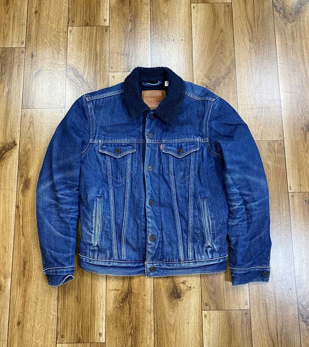 Levis Kurtka Jeansowa Ocieplana Sherpa Męska S (Wrangler Lee Nike )