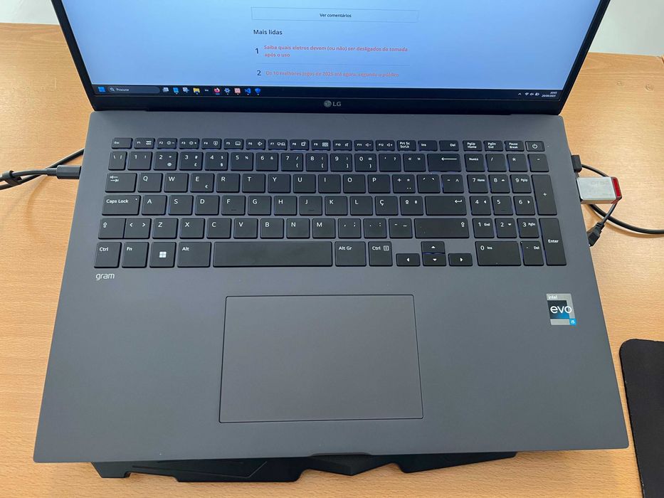 Lg Gram 17z90q  16gb ram ddr5 igual a novo na caixa com fatura
