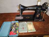 Maquina  costura SINGER antiga, mesa rebatível | original - Novo Preço