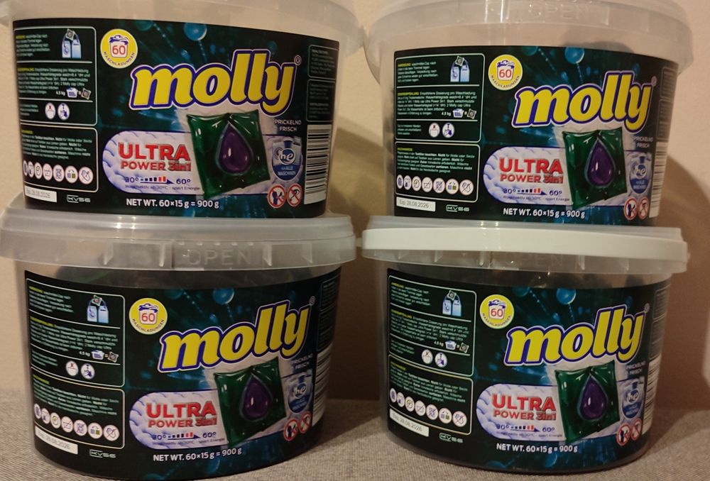 Капсули для прання Molly 3в1  60 шт.