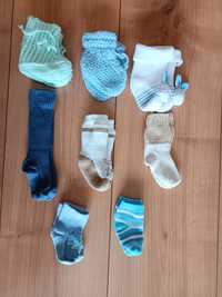 6 pares de meias bebé recém-nascido (2 polares) + 2 sapatos de Lã