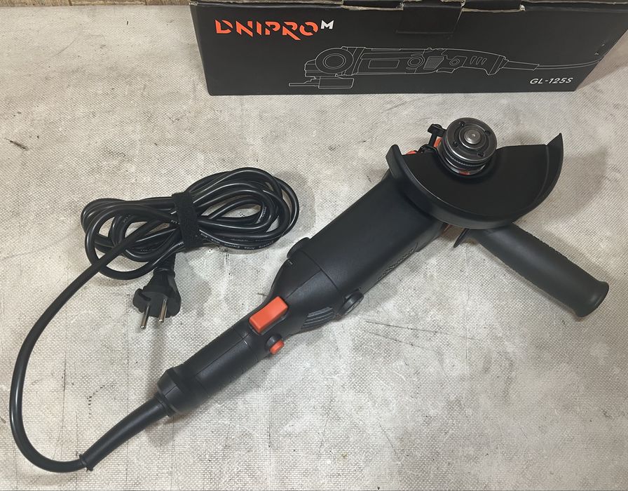 Болгарка → Dnipro-M GL-125S з регулятором ОБЕРТІВ + ГАРАНТІЯ до 2028 р