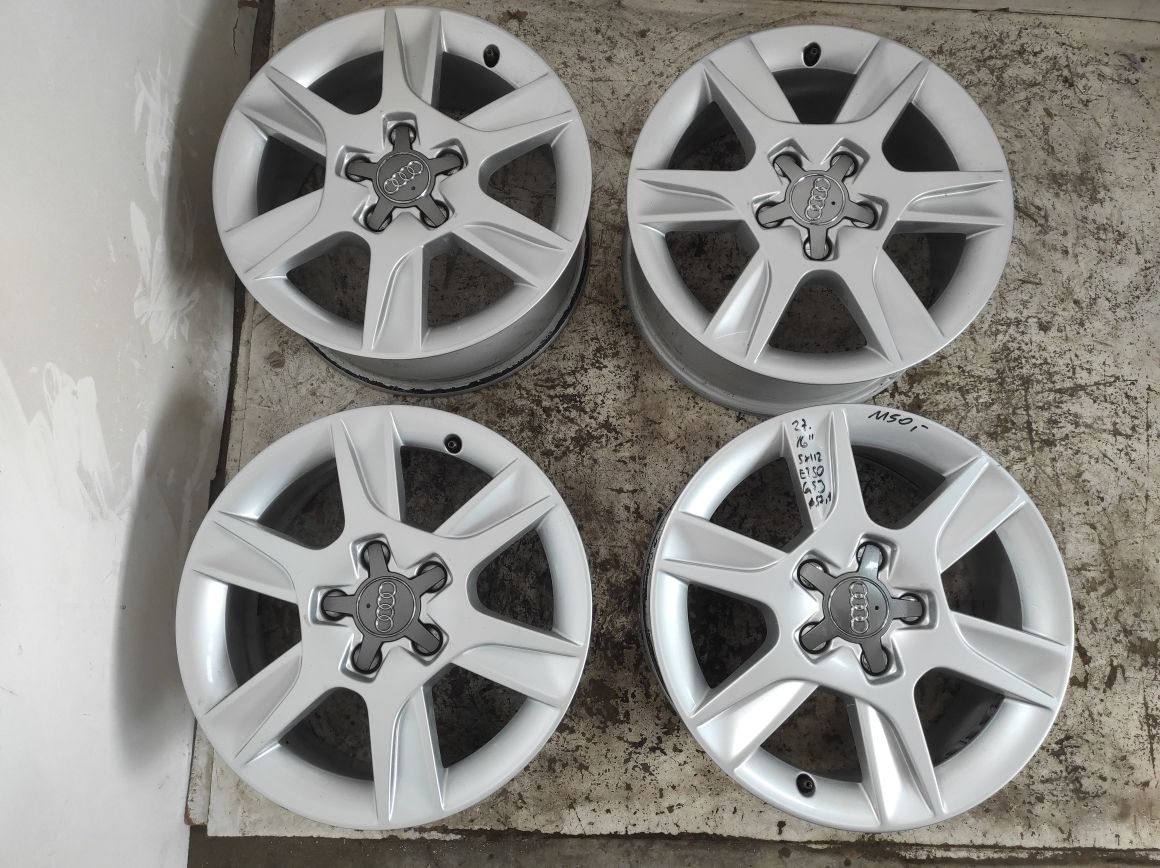 27 Felgi aluminiowe AUDI R 16 5x112 otwór 57,1 Bardzo Ładne