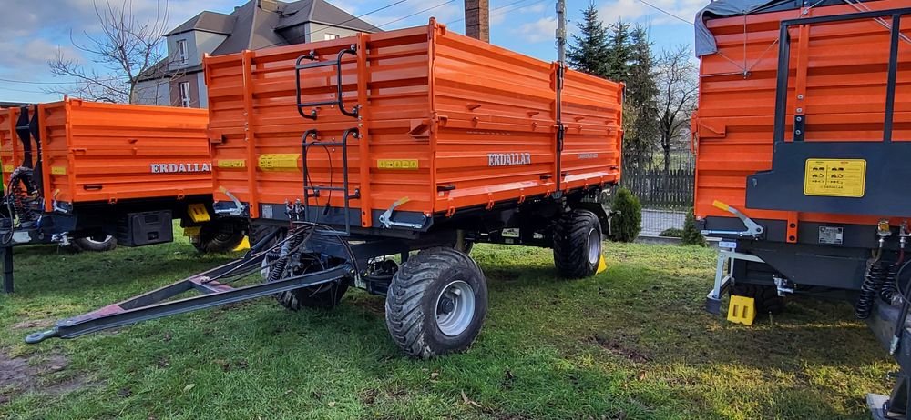 NOWA przyczepa rolnicza dwuosiowa wywrotka trójstronna 10ton oryginał