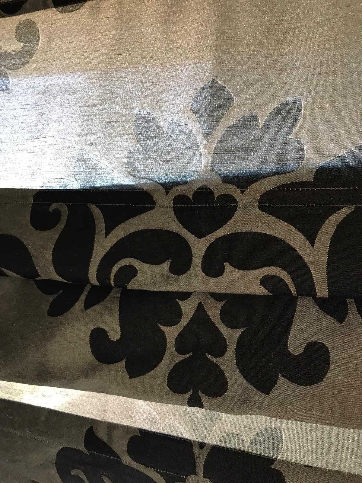 Estore de luxo duplo tons cinza e preto