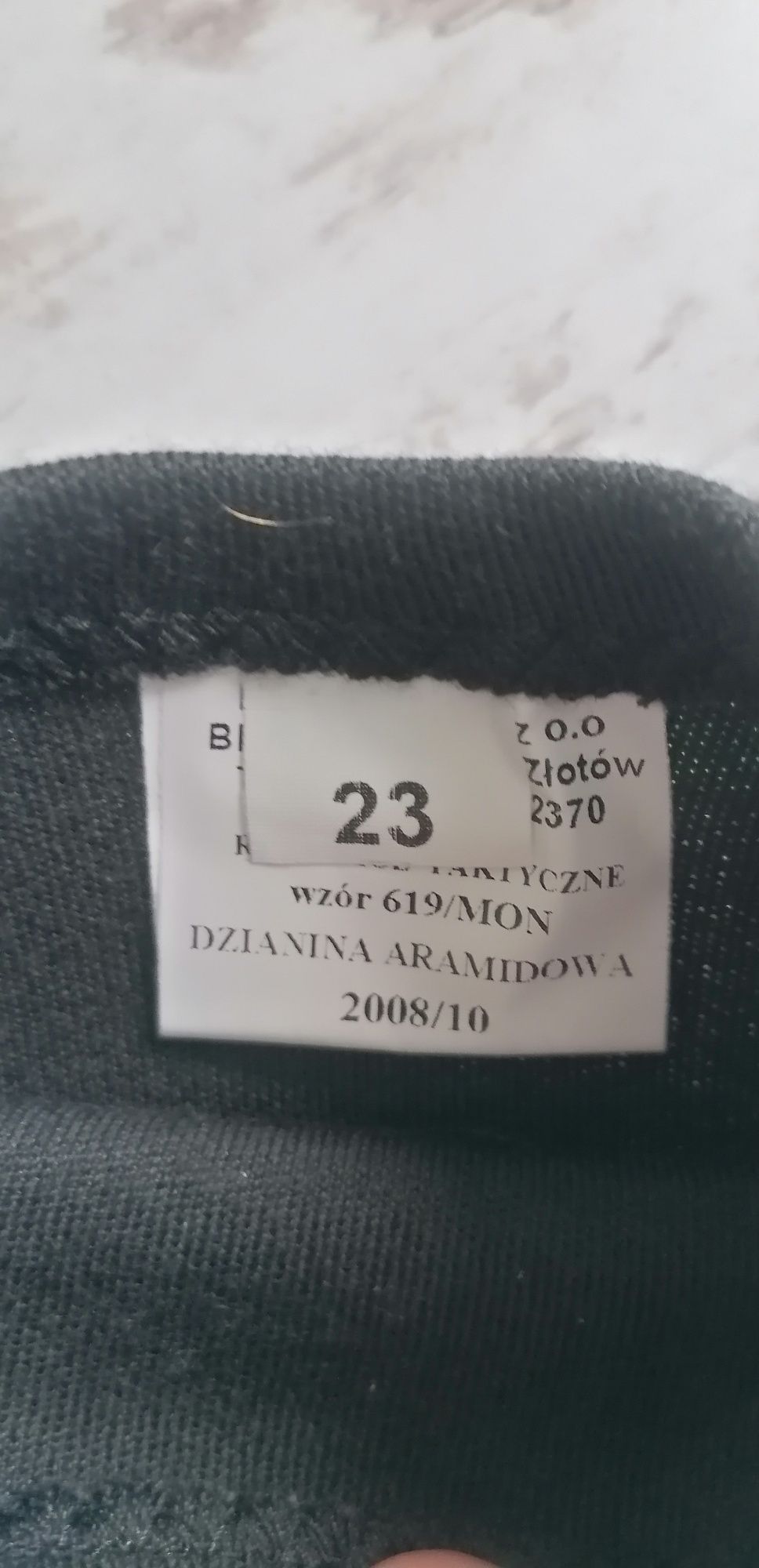 Rękawiczki wojskowe wzór 619 taktyczne MON , rozmiar 23