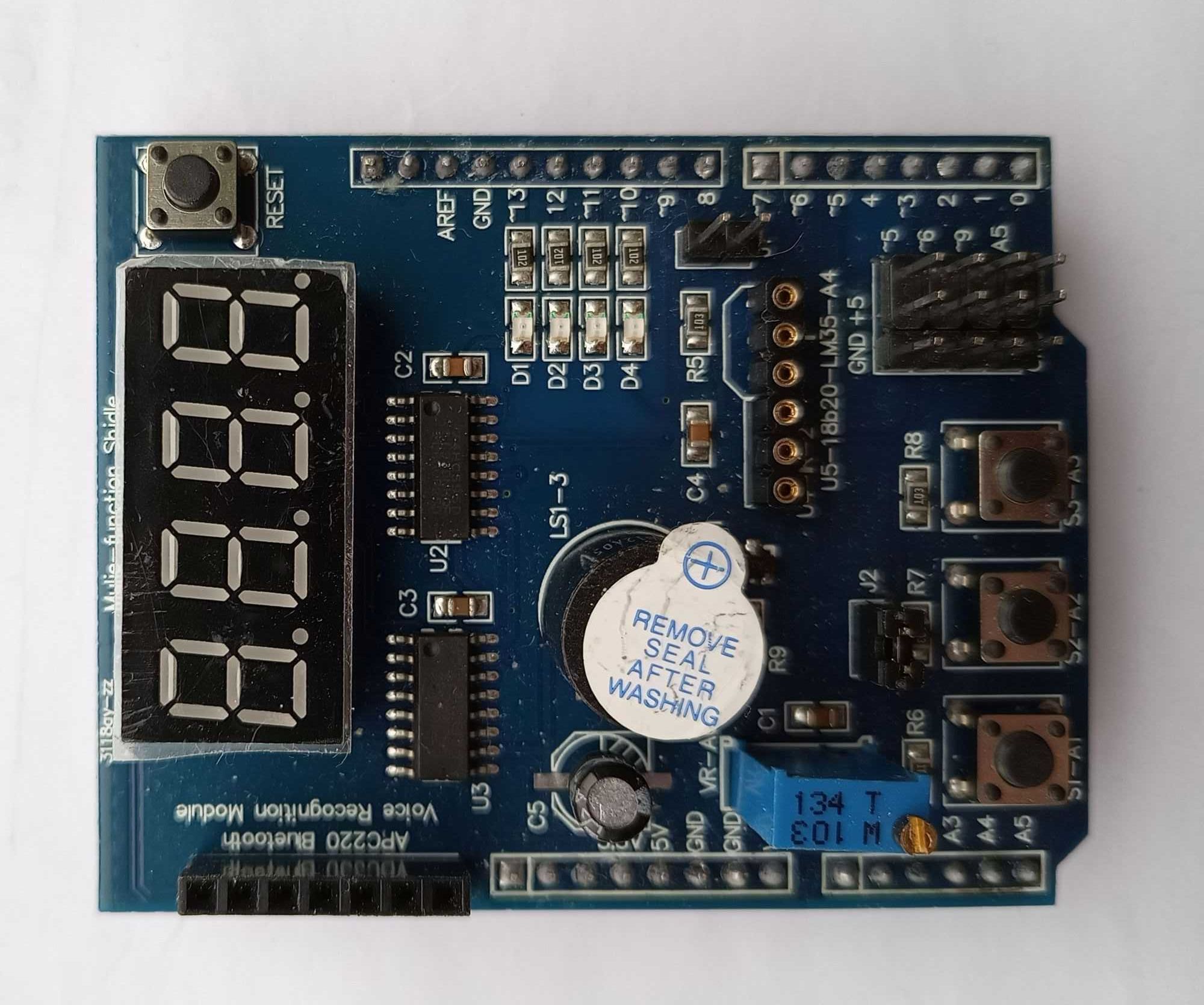 Arduino Uno многофункциональный шилд со светодиодным индикатором