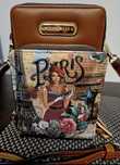 Torebko portfel,rowerówka,Nicole Lee, Paris, 3 komory + etui