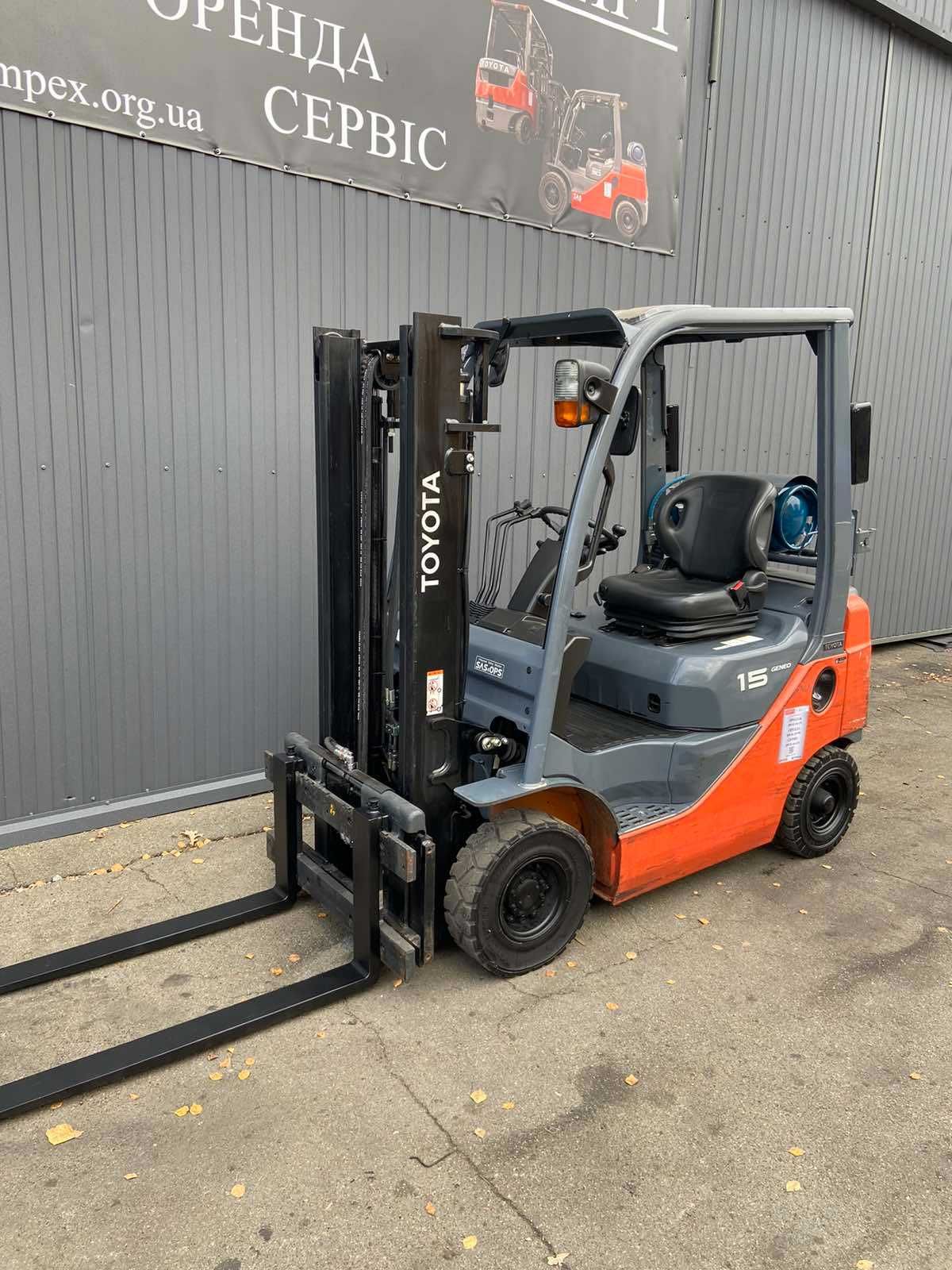 Навантажувач газ-бензин TOYOTA 02-8FGL15, 2019р, погрузчик в наявності