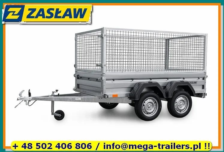 Zaslaw Przyczepa Samochodowa DMC do 750 KG BURTY UCHYLNE OCYNK !!!  .: 2 lata GWARANCJI :. 1 i 2 osie, uchylna, plandeka 1,50 m, dł. 3.30m