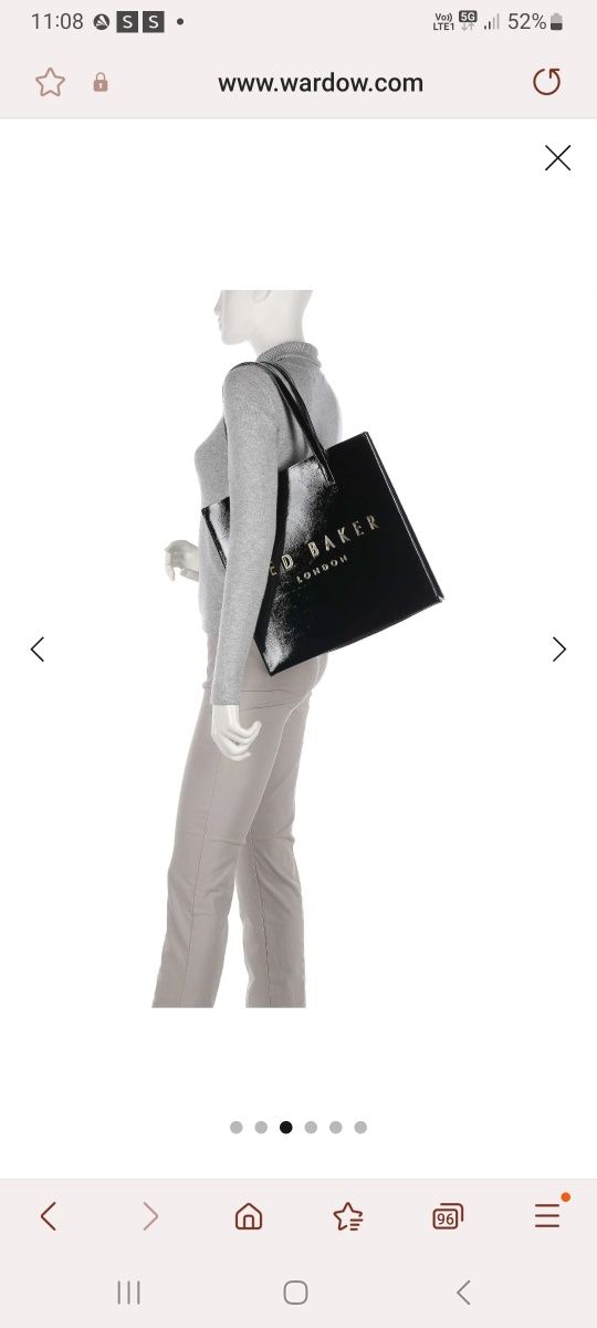 Nowa Torba Ted Baker duża kolor granat
