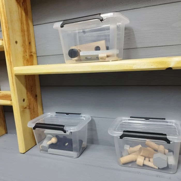 Stół warsztatowy drewniany plac zabaw dla dzieci