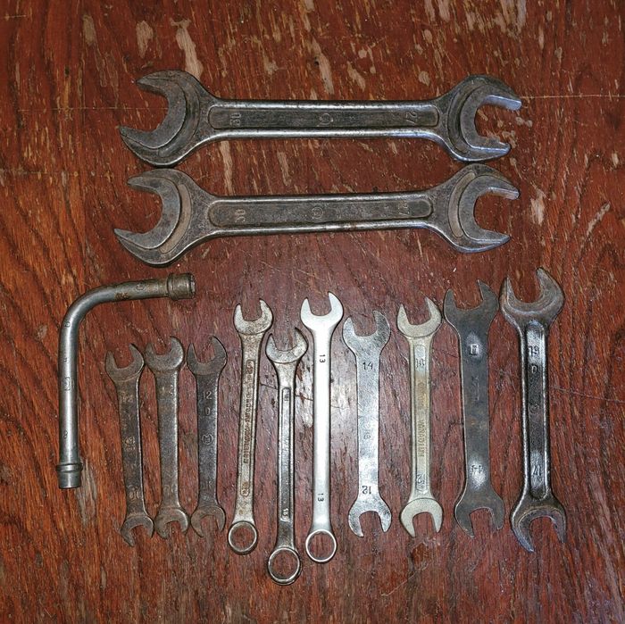 Ключ гаечный накидной рожковый СССР 8 10 12 13 14 17 19 27 30