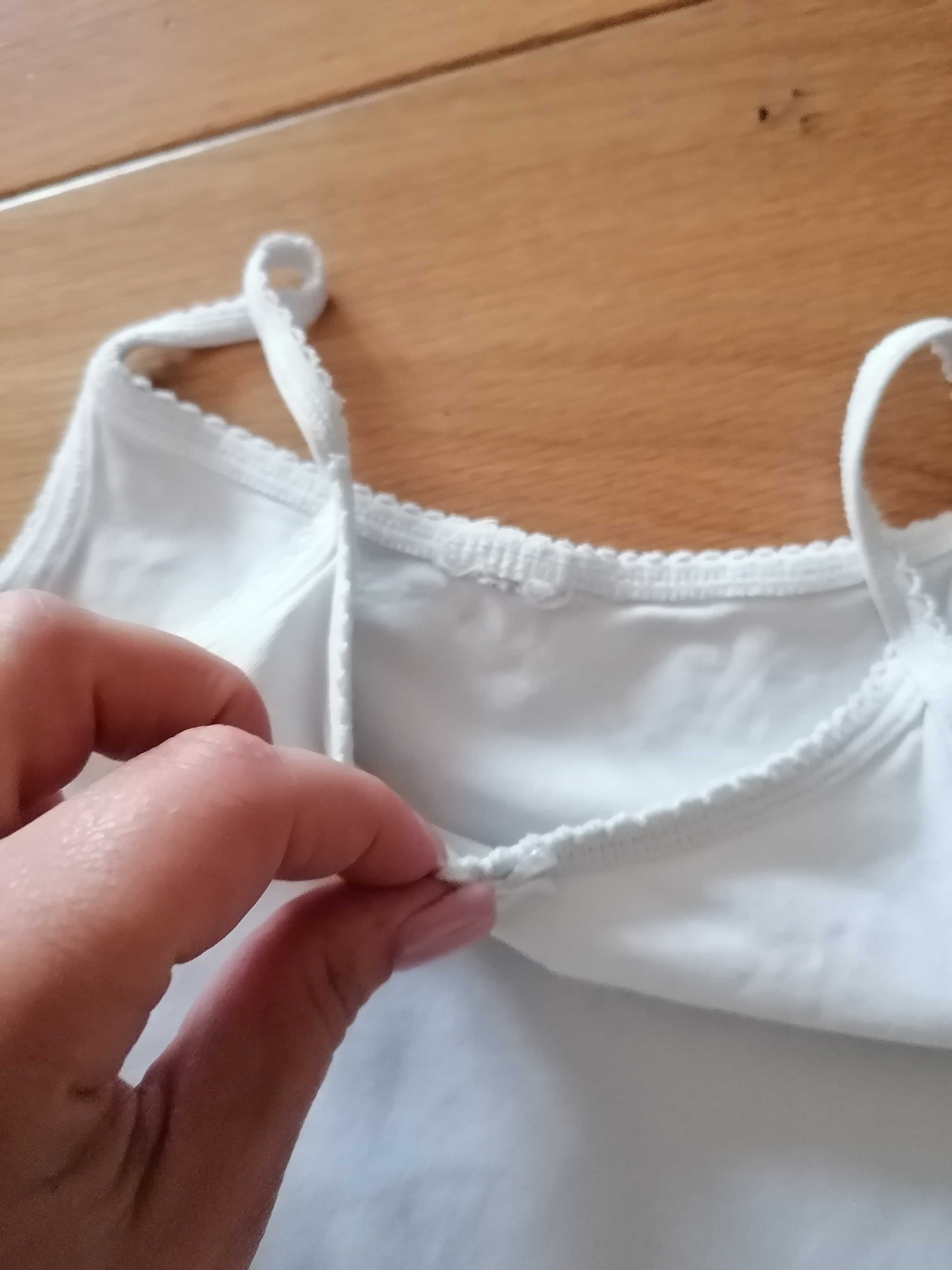 Zestaw 3x podkoszulek Tex i H&M biała i w kwiaty 98cm 2-3lata