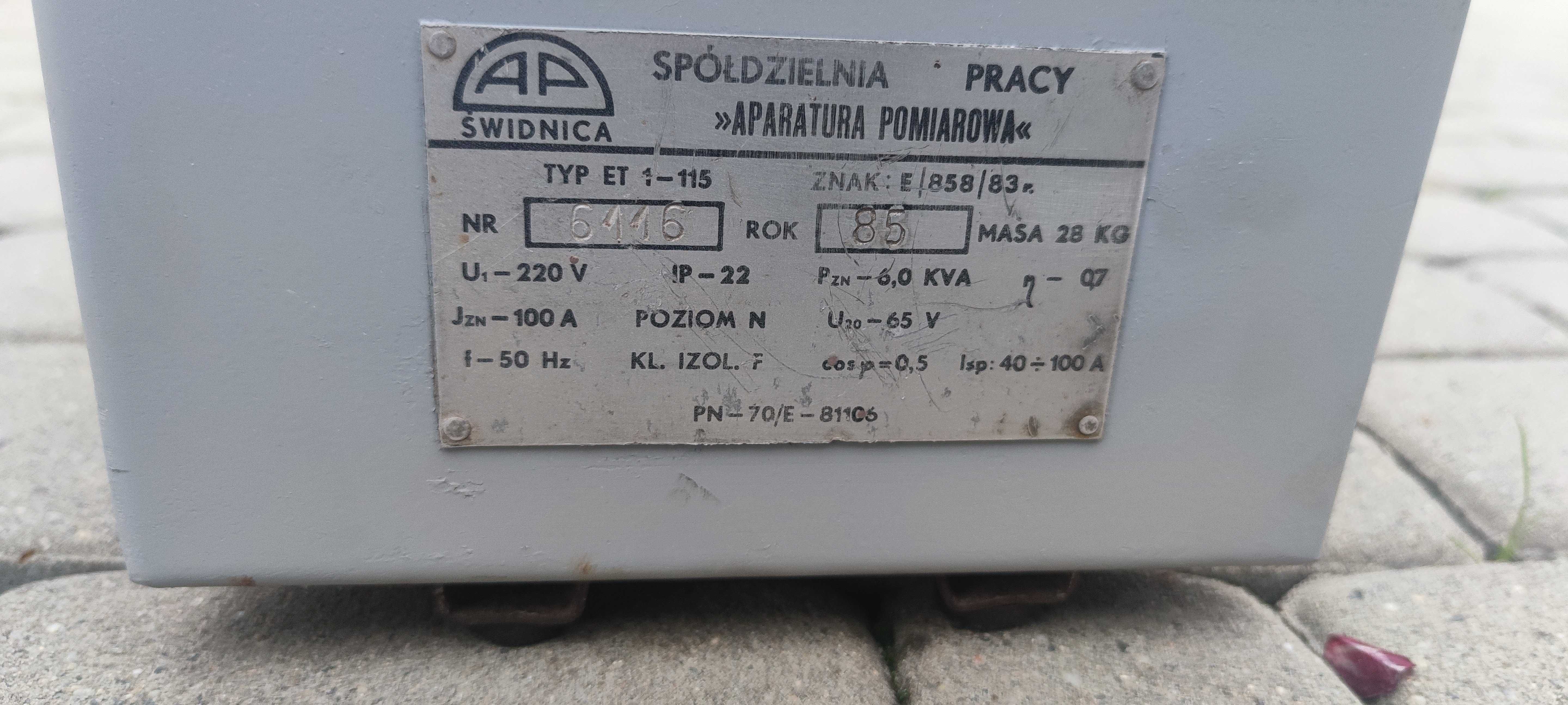 Spawarka transformatorowa 220V ET1-115