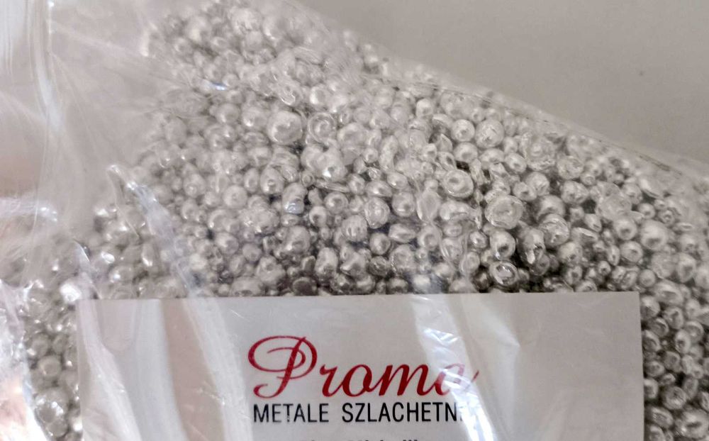 Srebro Granulat 999 6 zł Czysty Kruszec