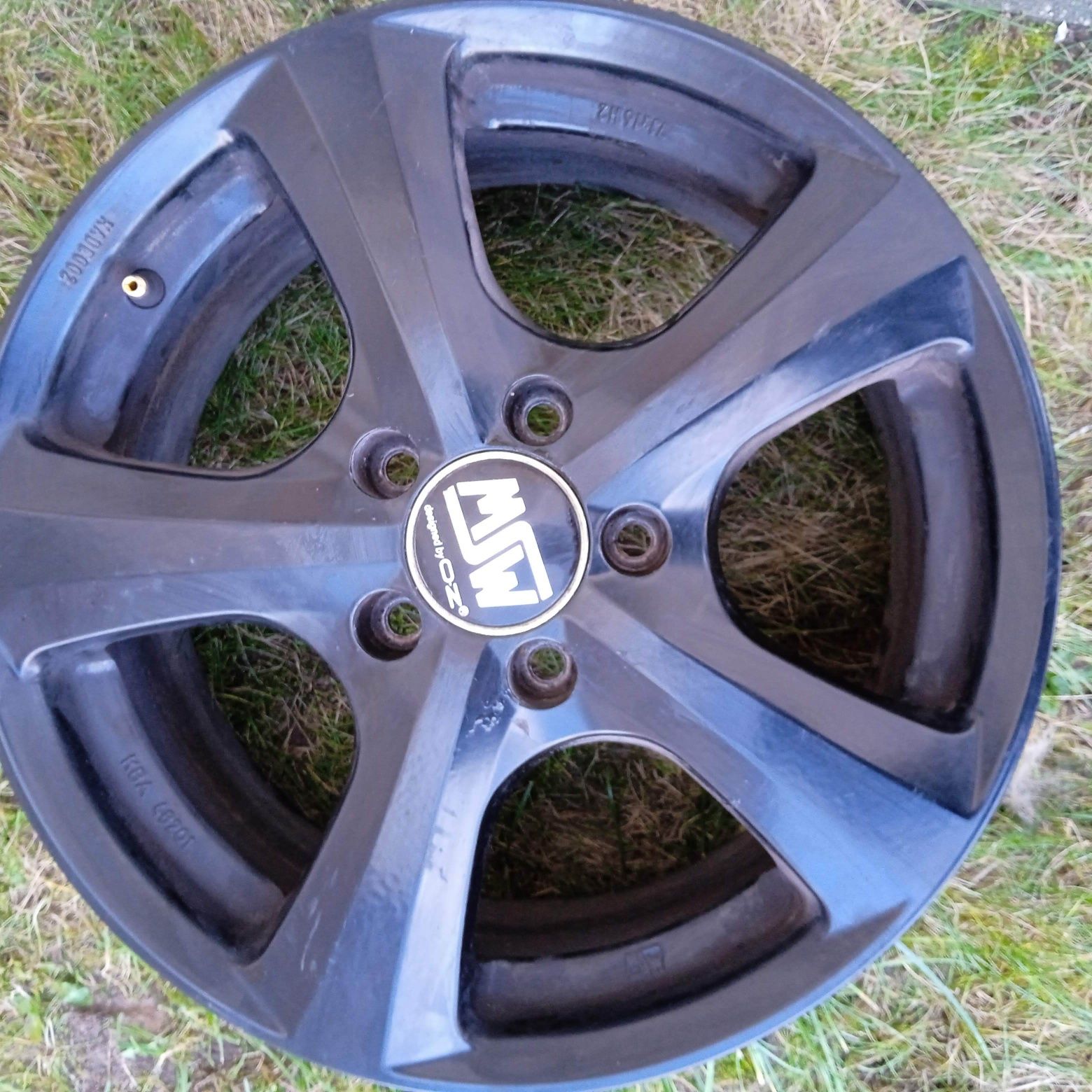 Felgi aluminiowe 5x112 7Jx16 cali H2 - 3 sztuki felg, czarne
